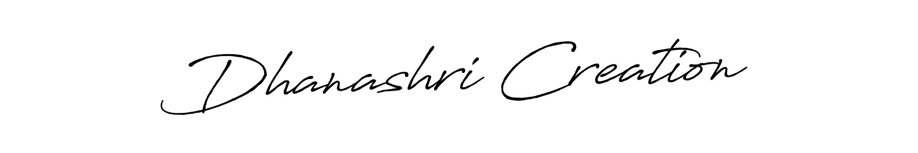 Antro_Vectra_Bolder is a professional signature style that is perfect for those who want to add a touch of class to their signature. It is also a great choice for those who want to make their signature more unique. Get Dhanashri Creation name to fancy signature for free. Dhanashri Creation signature style 7 images and pictures png
