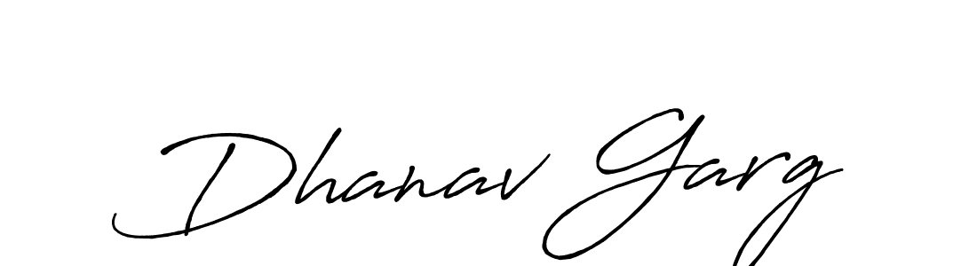 Design your own signature with our free online signature maker. With this signature software, you can create a handwritten (Antro_Vectra_Bolder) signature for name Dhanav Garg. Dhanav Garg signature style 7 images and pictures png
