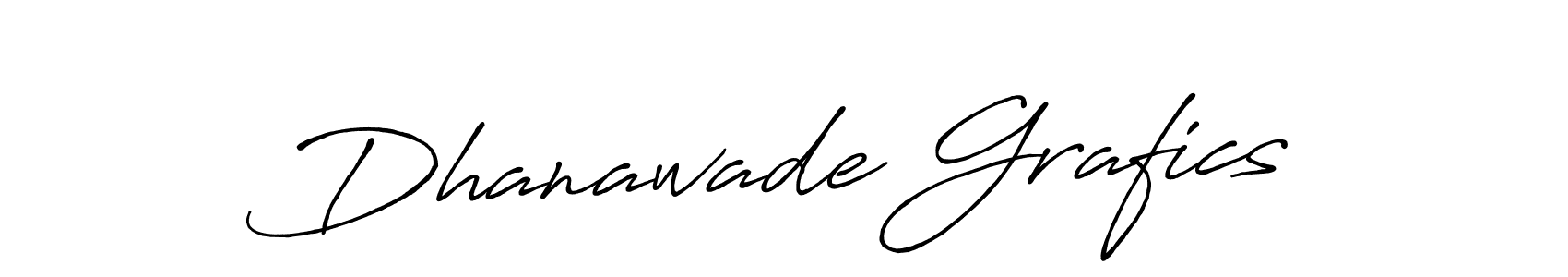 How to make Dhanawade Grafics name signature. Use Antro_Vectra_Bolder style for creating short signs online. This is the latest handwritten sign. Dhanawade Grafics signature style 7 images and pictures png