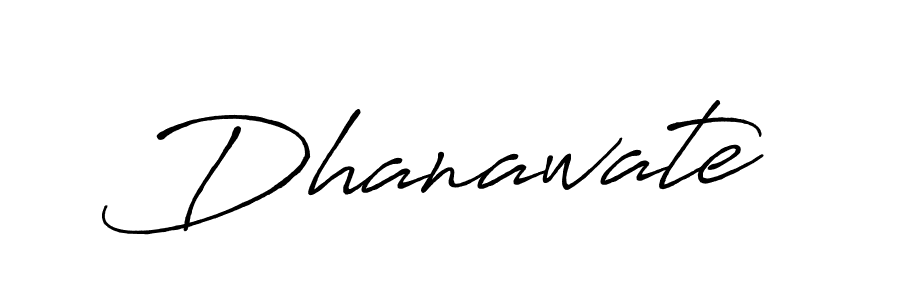 Use a signature maker to create a handwritten signature online. With this signature software, you can design (Antro_Vectra_Bolder) your own signature for name Dhanawate. Dhanawate signature style 7 images and pictures png