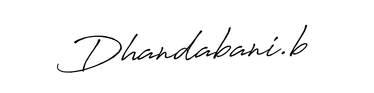 How to make Dhandabani.b signature? Antro_Vectra_Bolder is a professional autograph style. Create handwritten signature for Dhandabani.b name. Dhandabani.b signature style 7 images and pictures png