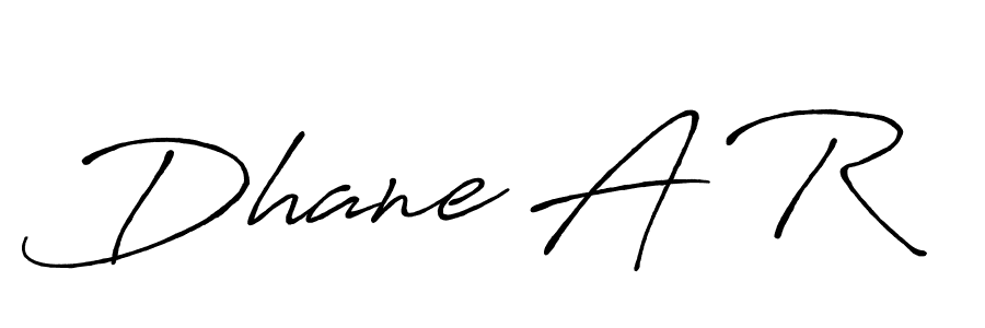 How to make Dhane A R signature? Antro_Vectra_Bolder is a professional autograph style. Create handwritten signature for Dhane A R name. Dhane A R signature style 7 images and pictures png