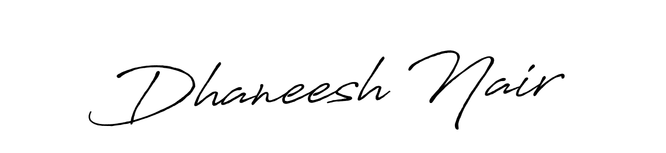 How to Draw Dhaneesh Nair signature style? Antro_Vectra_Bolder is a latest design signature styles for name Dhaneesh Nair. Dhaneesh Nair signature style 7 images and pictures png