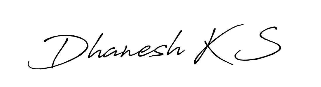 Similarly Antro_Vectra_Bolder is the best handwritten signature design. Signature creator online .You can use it as an online autograph creator for name Dhanesh K S. Dhanesh K S signature style 7 images and pictures png