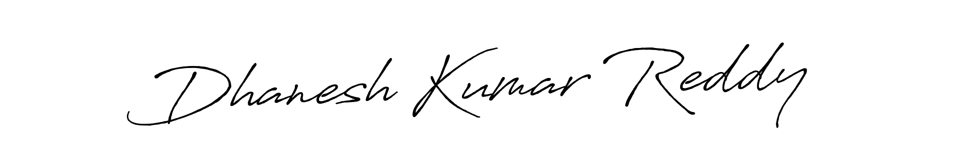 Use a signature maker to create a handwritten signature online. With this signature software, you can design (Antro_Vectra_Bolder) your own signature for name Dhanesh Kumar Reddy. Dhanesh Kumar Reddy signature style 7 images and pictures png