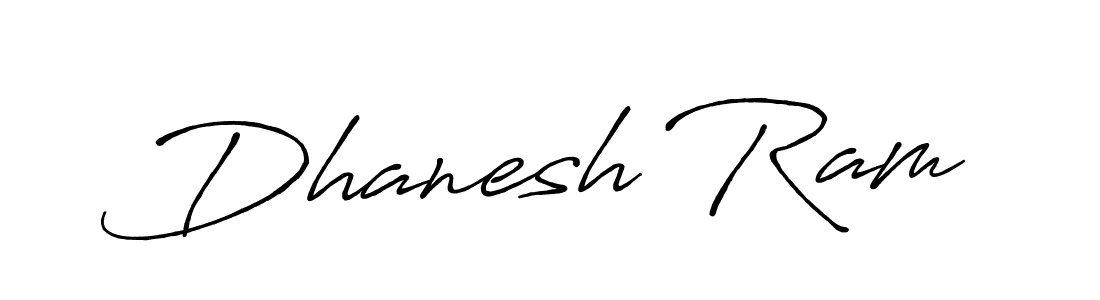 Dhanesh Ram stylish signature style. Best Handwritten Sign (Antro_Vectra_Bolder) for my name. Handwritten Signature Collection Ideas for my name Dhanesh Ram. Dhanesh Ram signature style 7 images and pictures png