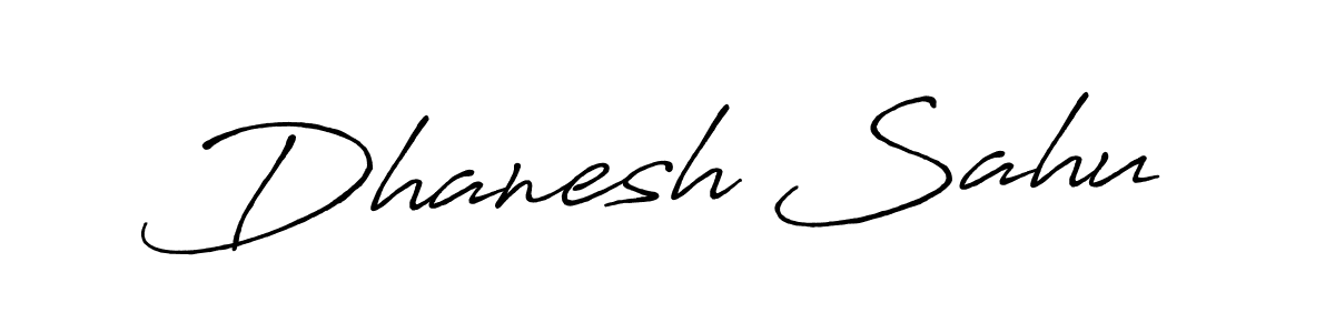 Make a beautiful signature design for name Dhanesh Sahu. Use this online signature maker to create a handwritten signature for free. Dhanesh Sahu signature style 7 images and pictures png