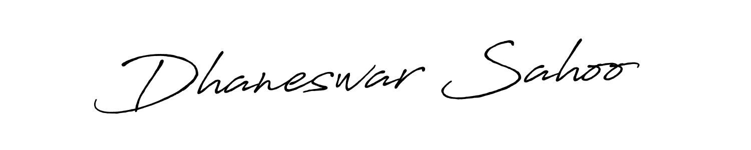 Dhaneswar Sahoo stylish signature style. Best Handwritten Sign (Antro_Vectra_Bolder) for my name. Handwritten Signature Collection Ideas for my name Dhaneswar Sahoo. Dhaneswar Sahoo signature style 7 images and pictures png