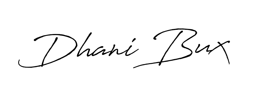 Dhani Bux stylish signature style. Best Handwritten Sign (Antro_Vectra_Bolder) for my name. Handwritten Signature Collection Ideas for my name Dhani Bux. Dhani Bux signature style 7 images and pictures png