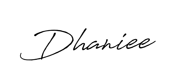 Similarly Antro_Vectra_Bolder is the best handwritten signature design. Signature creator online .You can use it as an online autograph creator for name Dhaniee. Dhaniee signature style 7 images and pictures png