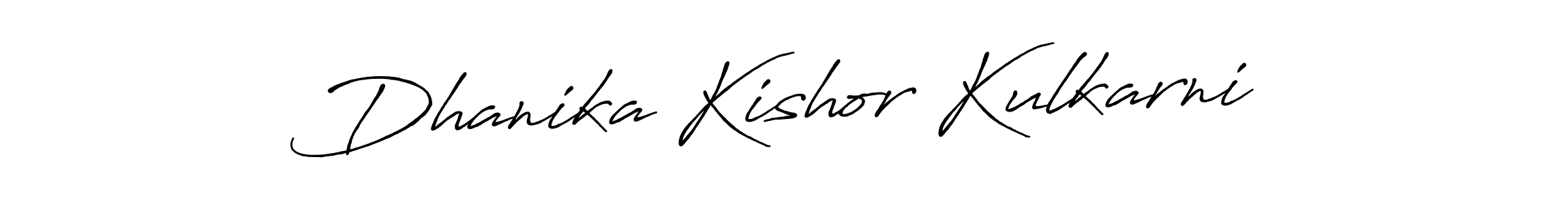 Dhanika Kishor Kulkarni stylish signature style. Best Handwritten Sign (Antro_Vectra_Bolder) for my name. Handwritten Signature Collection Ideas for my name Dhanika Kishor Kulkarni. Dhanika Kishor Kulkarni signature style 7 images and pictures png