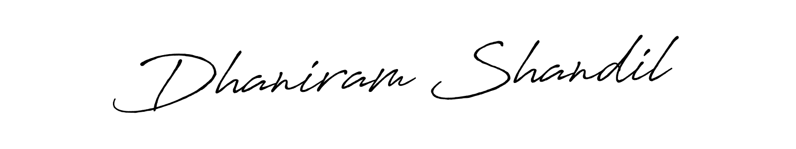 if you are searching for the best signature style for your name Dhaniram Shandil. so please give up your signature search. here we have designed multiple signature styles  using Antro_Vectra_Bolder. Dhaniram Shandil signature style 7 images and pictures png