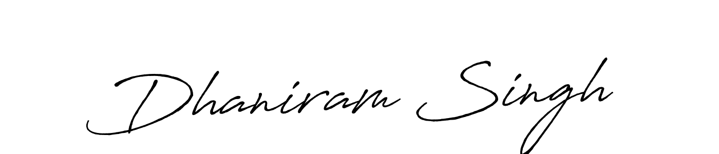 How to make Dhaniram Singh signature? Antro_Vectra_Bolder is a professional autograph style. Create handwritten signature for Dhaniram Singh name. Dhaniram Singh signature style 7 images and pictures png