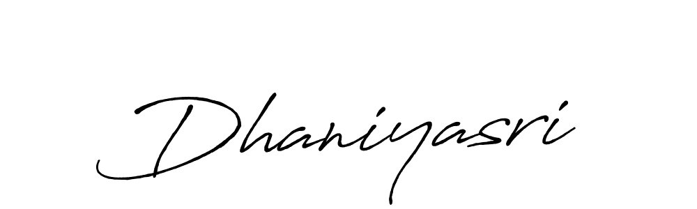 It looks lik you need a new signature style for name Dhaniyasri. Design unique handwritten (Antro_Vectra_Bolder) signature with our free signature maker in just a few clicks. Dhaniyasri signature style 7 images and pictures png