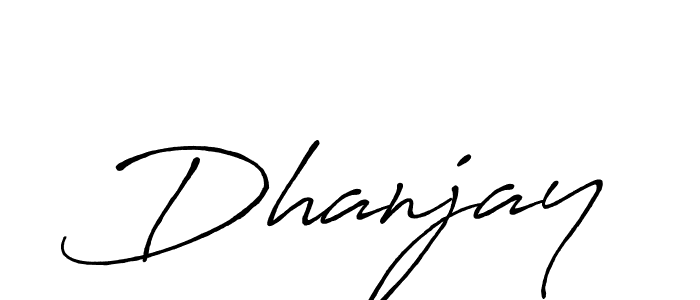 Use a signature maker to create a handwritten signature online. With this signature software, you can design (Antro_Vectra_Bolder) your own signature for name Dhanjay. Dhanjay signature style 7 images and pictures png