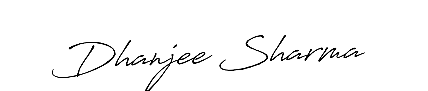 if you are searching for the best signature style for your name Dhanjee Sharma. so please give up your signature search. here we have designed multiple signature styles  using Antro_Vectra_Bolder. Dhanjee Sharma signature style 7 images and pictures png