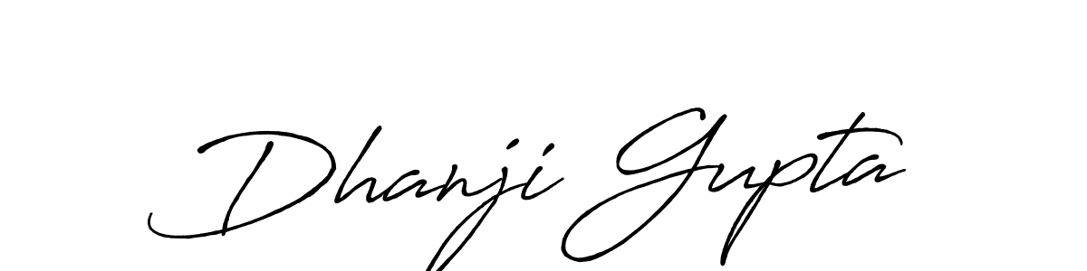 Dhanji Gupta stylish signature style. Best Handwritten Sign (Antro_Vectra_Bolder) for my name. Handwritten Signature Collection Ideas for my name Dhanji Gupta. Dhanji Gupta signature style 7 images and pictures png
