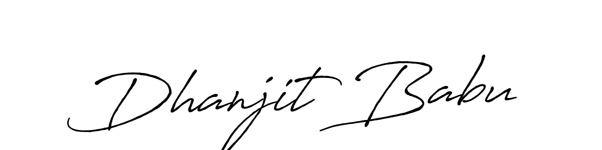 You should practise on your own different ways (Antro_Vectra_Bolder) to write your name (Dhanjit Babu) in signature. don't let someone else do it for you. Dhanjit Babu signature style 7 images and pictures png