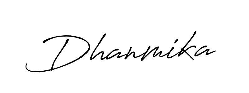 Make a beautiful signature design for name Dhanmika. Use this online signature maker to create a handwritten signature for free. Dhanmika signature style 7 images and pictures png