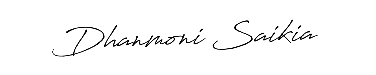 Also You can easily find your signature by using the search form. We will create Dhanmoni Saikia name handwritten signature images for you free of cost using Antro_Vectra_Bolder sign style. Dhanmoni Saikia signature style 7 images and pictures png