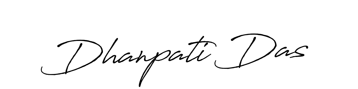 Make a beautiful signature design for name Dhanpati Das. With this signature (Antro_Vectra_Bolder) style, you can create a handwritten signature for free. Dhanpati Das signature style 7 images and pictures png