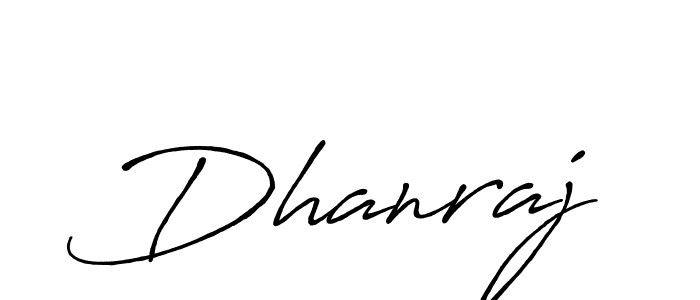 Dhanraj stylish signature style. Best Handwritten Sign (Antro_Vectra_Bolder) for my name. Handwritten Signature Collection Ideas for my name Dhanraj. Dhanraj signature style 7 images and pictures png