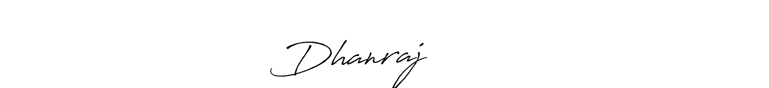 How to make Dhanraj गुर्जर name signature. Use Antro_Vectra_Bolder style for creating short signs online. This is the latest handwritten sign. Dhanraj गुर्जर signature style 7 images and pictures png