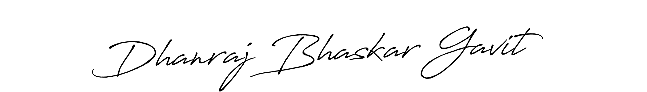 Dhanraj Bhaskar Gavit stylish signature style. Best Handwritten Sign (Antro_Vectra_Bolder) for my name. Handwritten Signature Collection Ideas for my name Dhanraj Bhaskar Gavit. Dhanraj Bhaskar Gavit signature style 7 images and pictures png