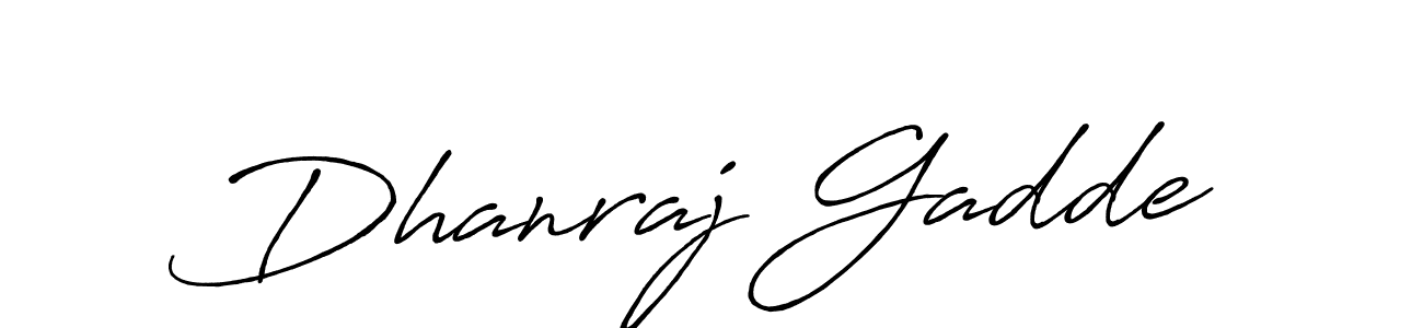 Design your own signature with our free online signature maker. With this signature software, you can create a handwritten (Antro_Vectra_Bolder) signature for name Dhanraj Gadde. Dhanraj Gadde signature style 7 images and pictures png