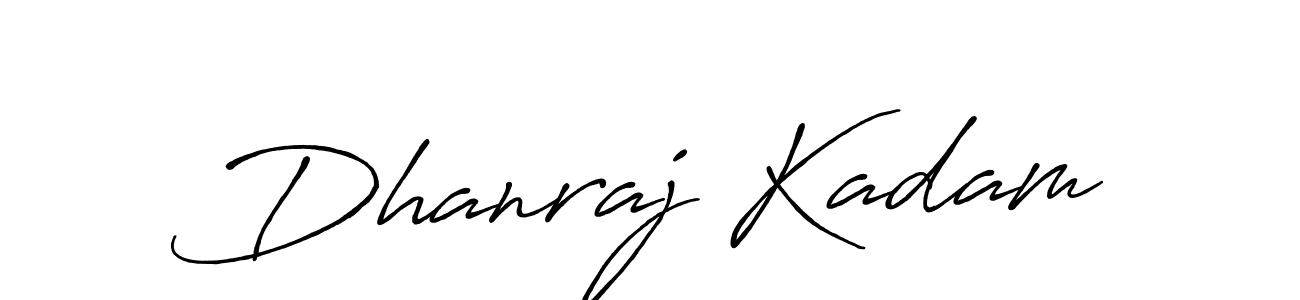 Make a beautiful signature design for name Dhanraj Kadam. With this signature (Antro_Vectra_Bolder) style, you can create a handwritten signature for free. Dhanraj Kadam signature style 7 images and pictures png