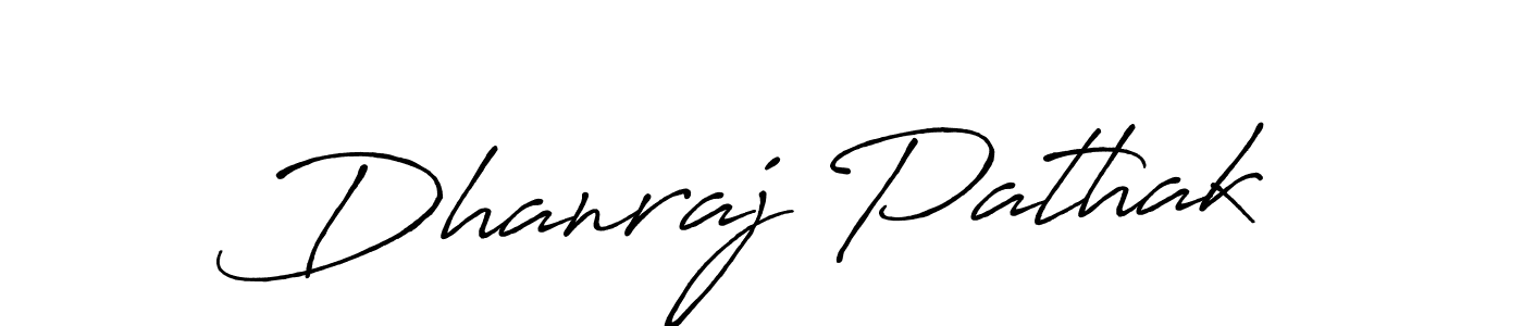 Design your own signature with our free online signature maker. With this signature software, you can create a handwritten (Antro_Vectra_Bolder) signature for name Dhanraj Pathak. Dhanraj Pathak signature style 7 images and pictures png