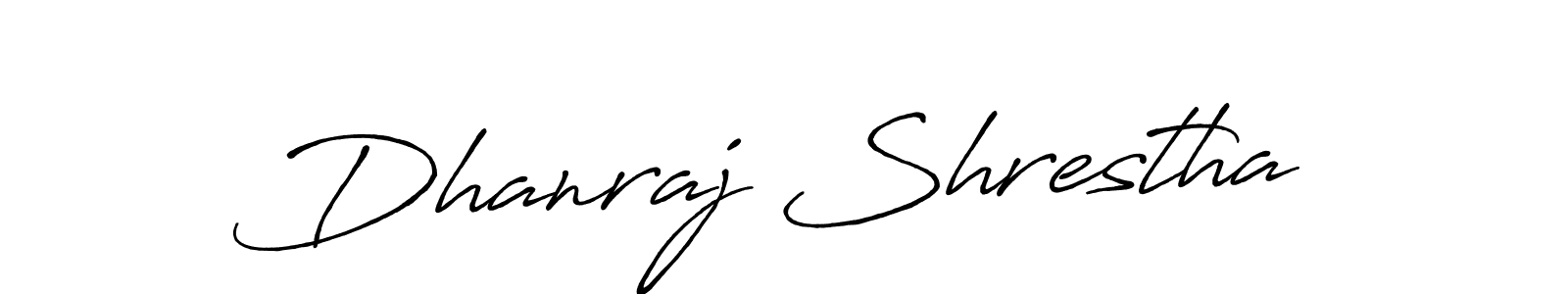 Design your own signature with our free online signature maker. With this signature software, you can create a handwritten (Antro_Vectra_Bolder) signature for name Dhanraj Shrestha. Dhanraj Shrestha signature style 7 images and pictures png