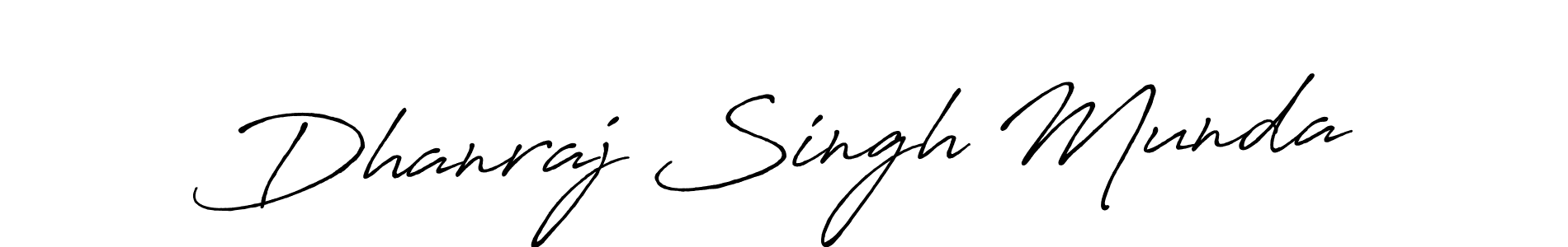 Make a beautiful signature design for name Dhanraj Singh Munda. With this signature (Antro_Vectra_Bolder) style, you can create a handwritten signature for free. Dhanraj Singh Munda signature style 7 images and pictures png