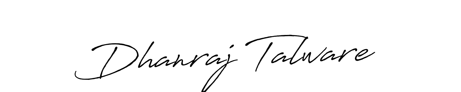 Design your own signature with our free online signature maker. With this signature software, you can create a handwritten (Antro_Vectra_Bolder) signature for name Dhanraj Talware. Dhanraj Talware signature style 7 images and pictures png