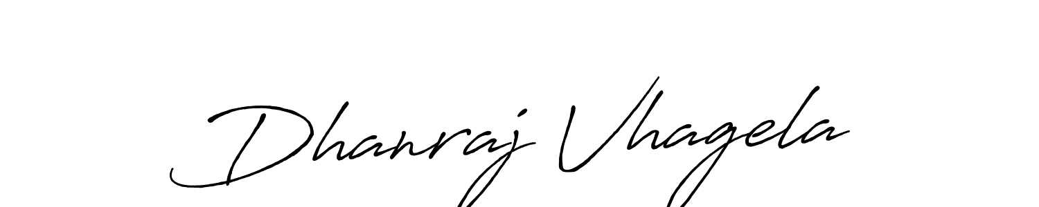 Also You can easily find your signature by using the search form. We will create Dhanraj Vhagela name handwritten signature images for you free of cost using Antro_Vectra_Bolder sign style. Dhanraj Vhagela signature style 7 images and pictures png