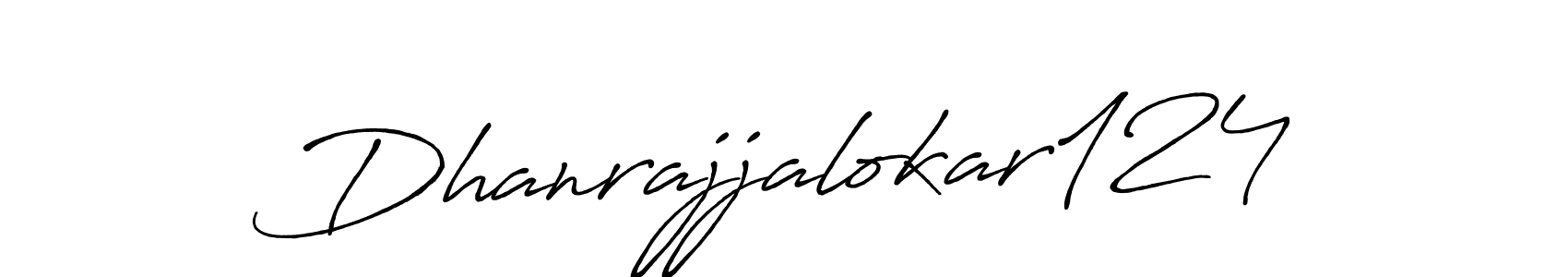 Here are the top 10 professional signature styles for the name Dhanrajjalokar124. These are the best autograph styles you can use for your name. Dhanrajjalokar124 signature style 7 images and pictures png