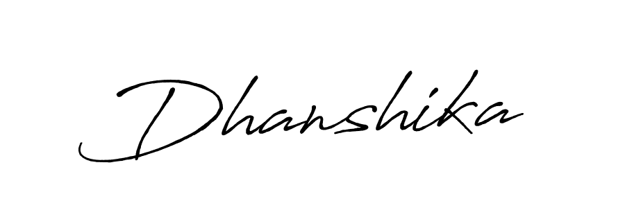 Also You can easily find your signature by using the search form. We will create Dhanshika name handwritten signature images for you free of cost using Antro_Vectra_Bolder sign style. Dhanshika signature style 7 images and pictures png