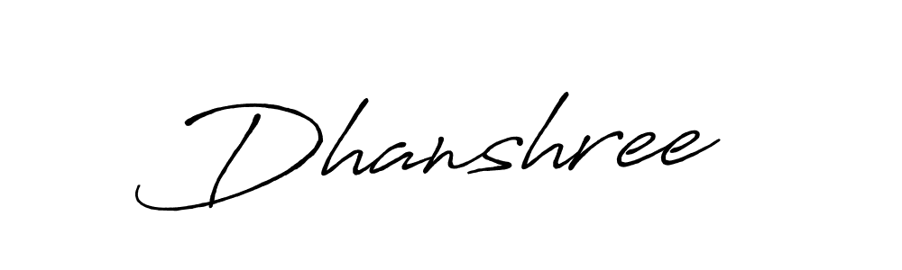 Antro_Vectra_Bolder is a professional signature style that is perfect for those who want to add a touch of class to their signature. It is also a great choice for those who want to make their signature more unique. Get Dhanshree  name to fancy signature for free. Dhanshree  signature style 7 images and pictures png