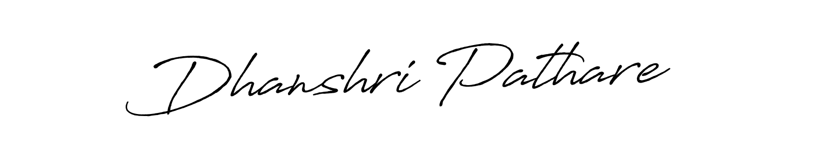 Also You can easily find your signature by using the search form. We will create Dhanshri Pathare name handwritten signature images for you free of cost using Antro_Vectra_Bolder sign style. Dhanshri Pathare signature style 7 images and pictures png