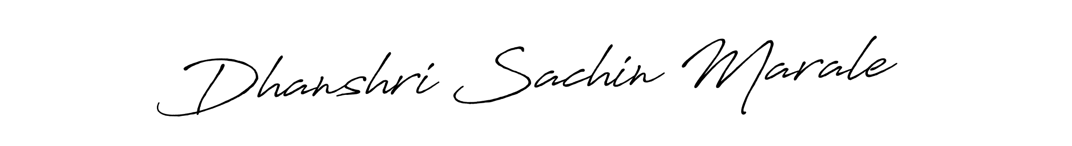 Design your own signature with our free online signature maker. With this signature software, you can create a handwritten (Antro_Vectra_Bolder) signature for name Dhanshri Sachin Marale. Dhanshri Sachin Marale signature style 7 images and pictures png
