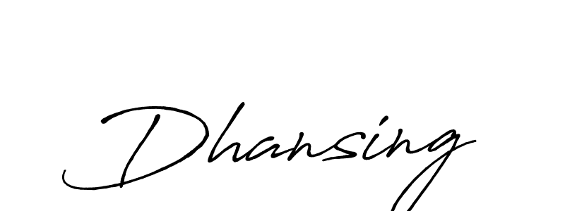 How to make Dhansing name signature. Use Antro_Vectra_Bolder style for creating short signs online. This is the latest handwritten sign. Dhansing signature style 7 images and pictures png