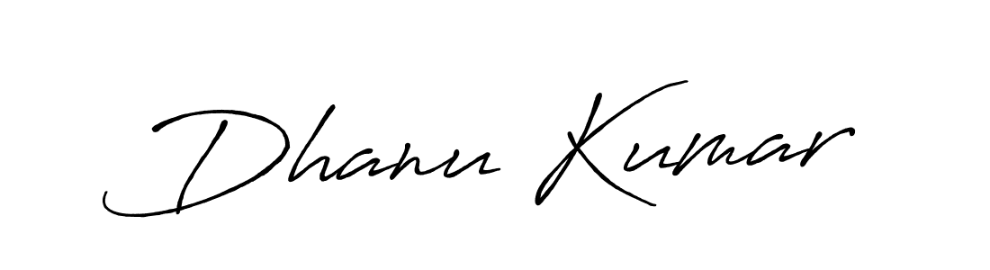 Use a signature maker to create a handwritten signature online. With this signature software, you can design (Antro_Vectra_Bolder) your own signature for name Dhanu Kumar. Dhanu Kumar signature style 7 images and pictures png