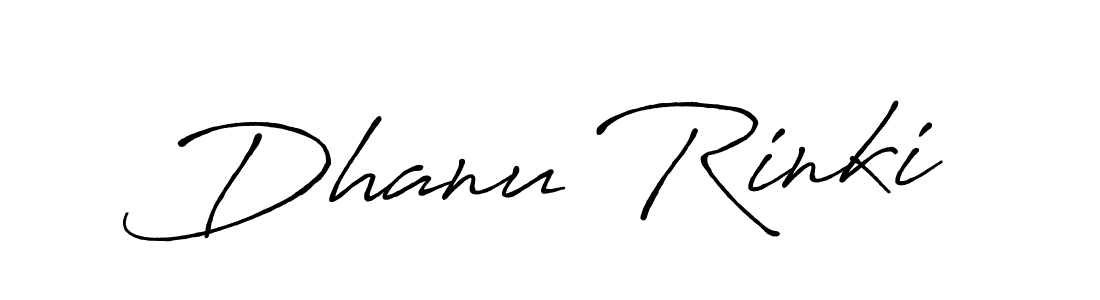 Also we have Dhanu Rinki name is the best signature style. Create professional handwritten signature collection using Antro_Vectra_Bolder autograph style. Dhanu Rinki signature style 7 images and pictures png