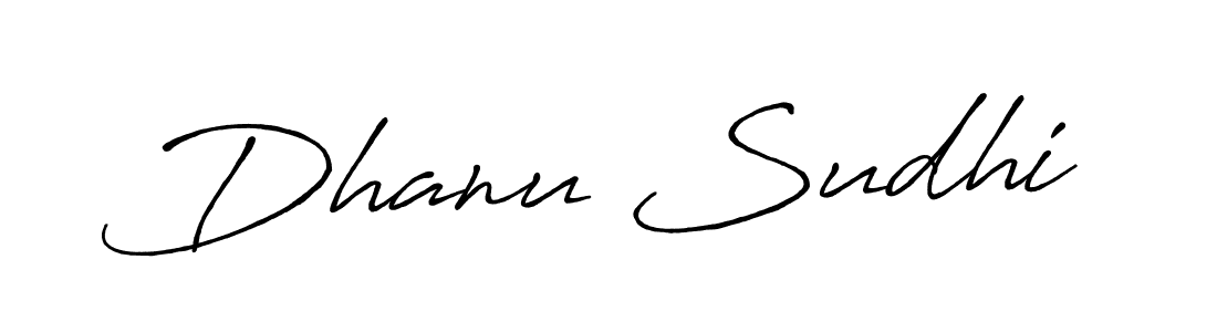 Antro_Vectra_Bolder is a professional signature style that is perfect for those who want to add a touch of class to their signature. It is also a great choice for those who want to make their signature more unique. Get Dhanu Sudhi name to fancy signature for free. Dhanu Sudhi signature style 7 images and pictures png