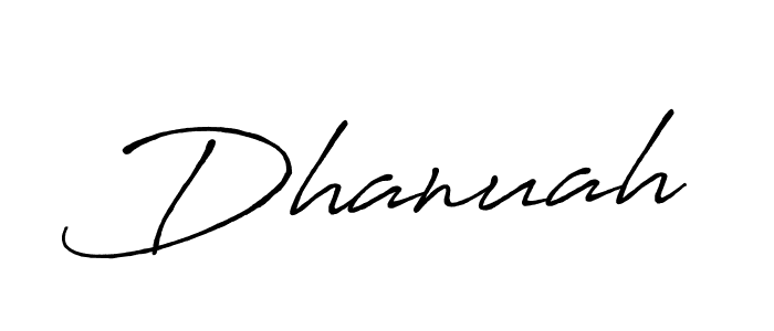 You can use this online signature creator to create a handwritten signature for the name Dhanuah. This is the best online autograph maker. Dhanuah signature style 7 images and pictures png