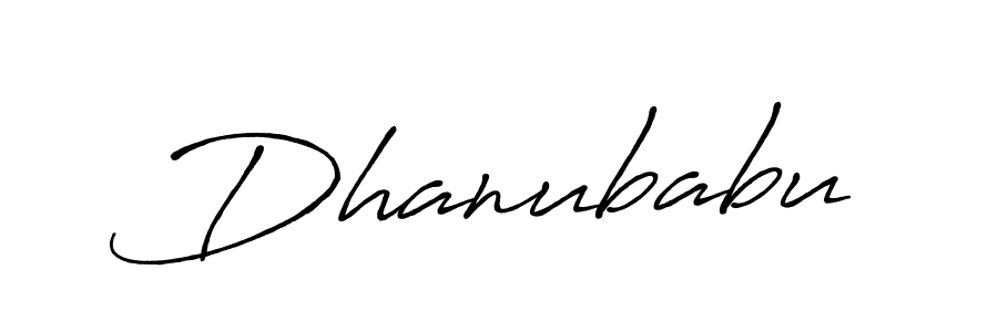 Dhanubabu stylish signature style. Best Handwritten Sign (Antro_Vectra_Bolder) for my name. Handwritten Signature Collection Ideas for my name Dhanubabu. Dhanubabu signature style 7 images and pictures png