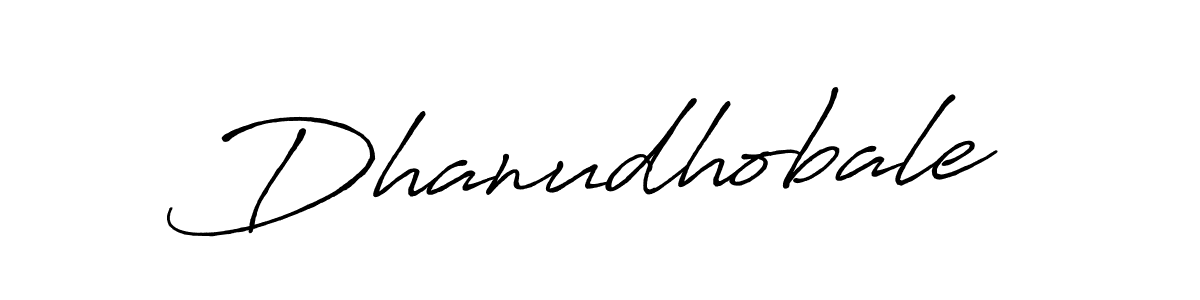 How to make Dhanudhobale signature? Antro_Vectra_Bolder is a professional autograph style. Create handwritten signature for Dhanudhobale name. Dhanudhobale signature style 7 images and pictures png