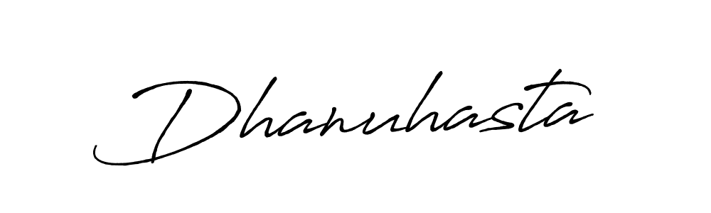 How to make Dhanuhasta name signature. Use Antro_Vectra_Bolder style for creating short signs online. This is the latest handwritten sign. Dhanuhasta signature style 7 images and pictures png