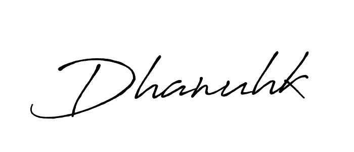 Make a beautiful signature design for name Dhanuhk. Use this online signature maker to create a handwritten signature for free. Dhanuhk signature style 7 images and pictures png