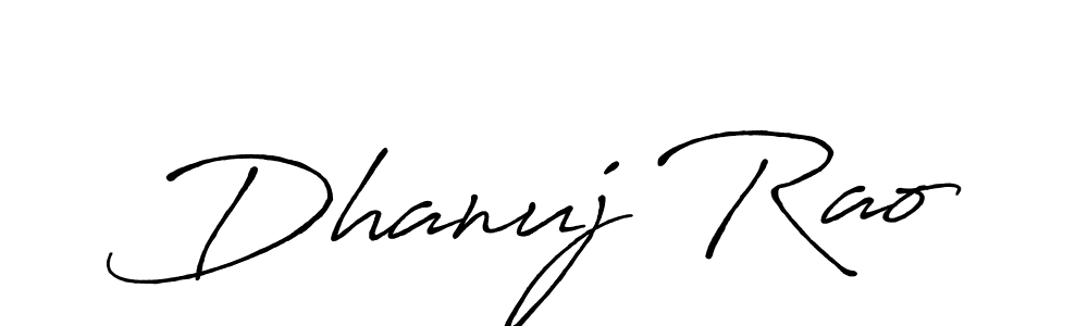 It looks lik you need a new signature style for name Dhanuj Rao. Design unique handwritten (Antro_Vectra_Bolder) signature with our free signature maker in just a few clicks. Dhanuj Rao signature style 7 images and pictures png
